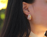 Plum Blossom Aventurine Earring - Lotus Fun