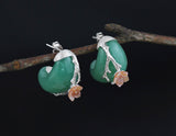 Plum Blossom Aventurine Earring - Lotus Fun
