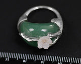 Plum Blossom Aventurine Ring - Lotus Fun