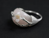 Plum Blossom Aventurine Ring - Lotus Fun