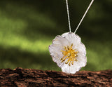 Blooming Poppies Pendant - Sterling Silver - Lotus Fun