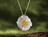 Blooming Poppies Pendant - Sterling Silver - Lotus Fun