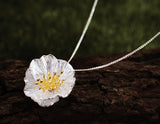Blooming Poppies Pendant - Sterling Silver - Lotus Fun