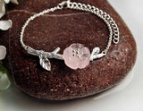 Pink Flower in the Rain Bracelet - Lotus Fun