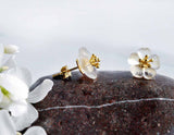 Gold Flower in the Rain Stud - Lotus Fun