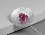 Raw Tourmaline Brooch