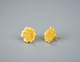 Wild Rose Flower Stud Earring