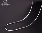 handcrafted 43cm 8 sided sterling silver chain necklace