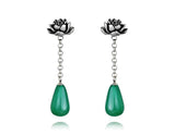 Agate Lotus Earring - Lotus Fun