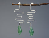 Aventurine Vase Earring