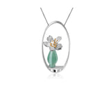 Lotus Whispers Vase Pendant
