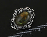 Victorian Labradorite Brooch
