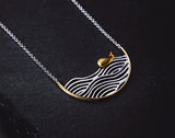 Swimming Whale Necklace - Lotus Fun