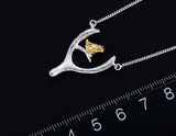 Bird on Wish Bone Necklace