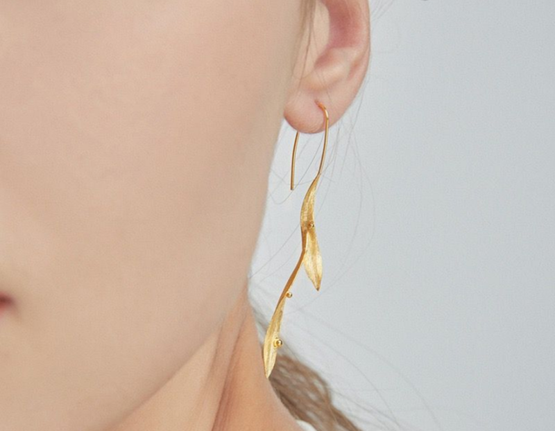 Willow Leaves Dangle Earrings
