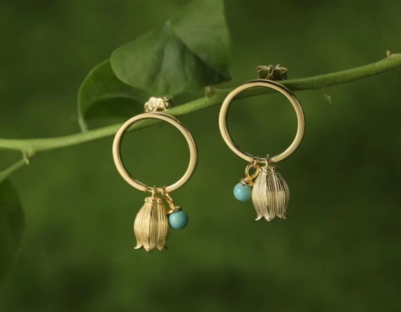 Lily of the Valley Drop Earrings