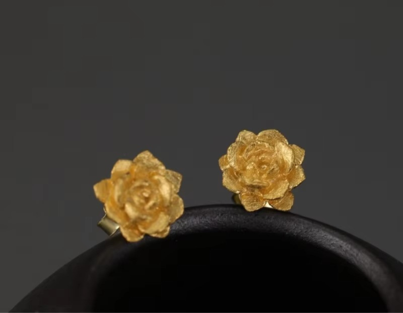 Succulent Plant Stud Earrings