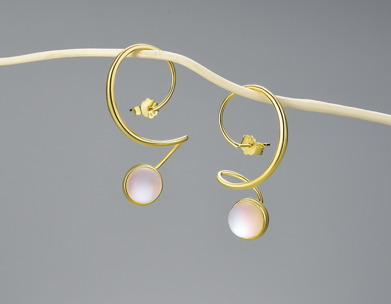 Moonstone Dangle Earrings