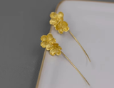 Cherry Blossoms Flower Dangle Earrings