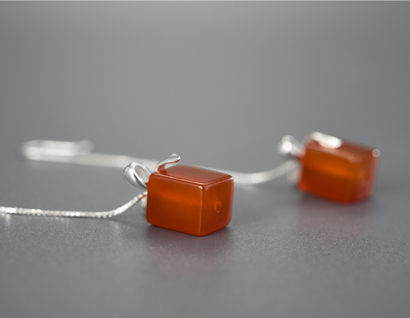 Gift Box Dangle Earrings