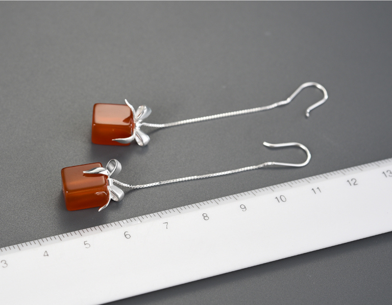 Gift Box Dangle Earrings