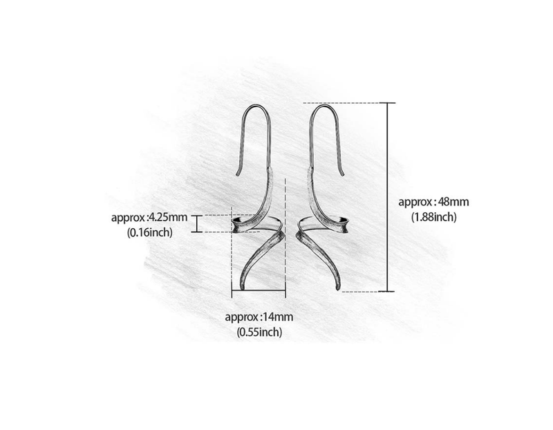 Asymmetrical Curve Dangle Earrings