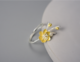 Winter Blossom and Snow Flower Ring