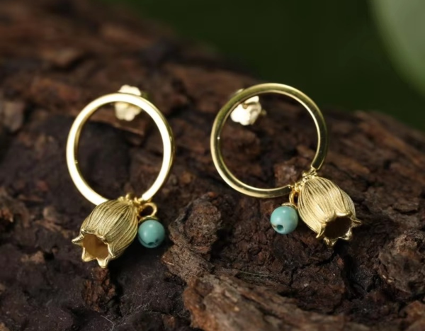 Lily of the Valley Drop Earrings