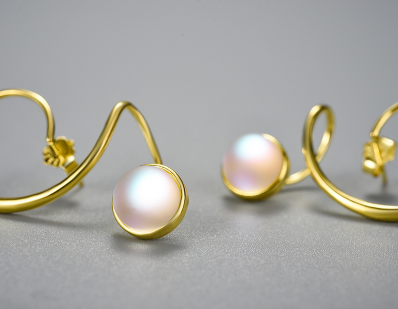 Moonstone Dangle Earrings