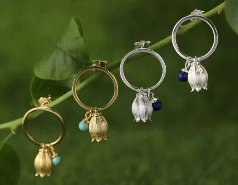 Lily of the Valley Drop Earrings