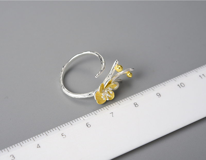 Winter Blossom and Snow Flower Ring