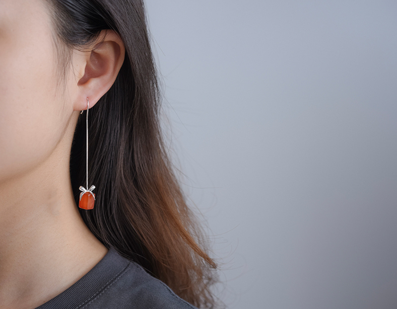 Gift Box Dangle Earrings