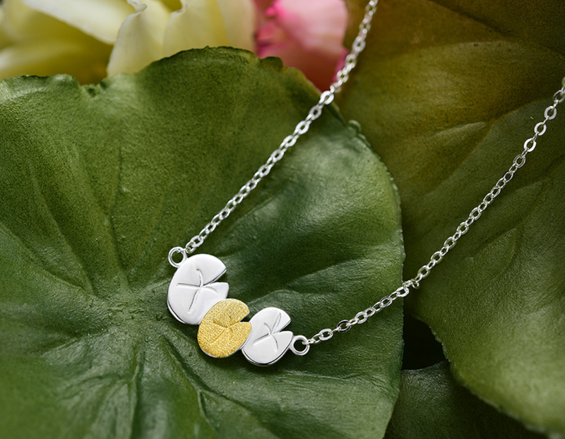 Water Lily Flower Necklace