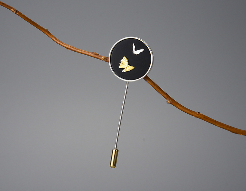 Flying Cute Butterfly Brooch