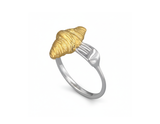 Croissant and Fork Ring
