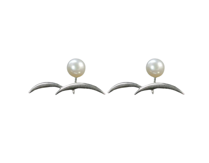 Moon in the Water Stud Earrings
