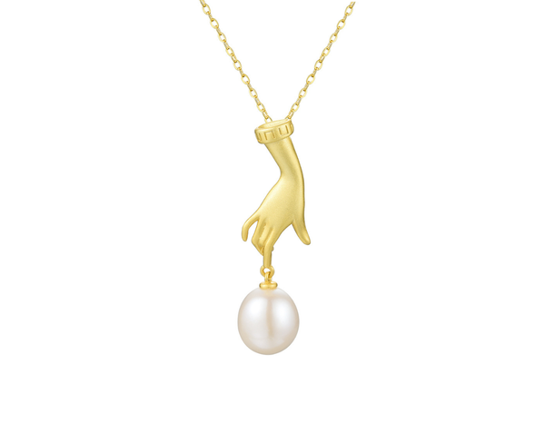 Pearl Hand Necklace