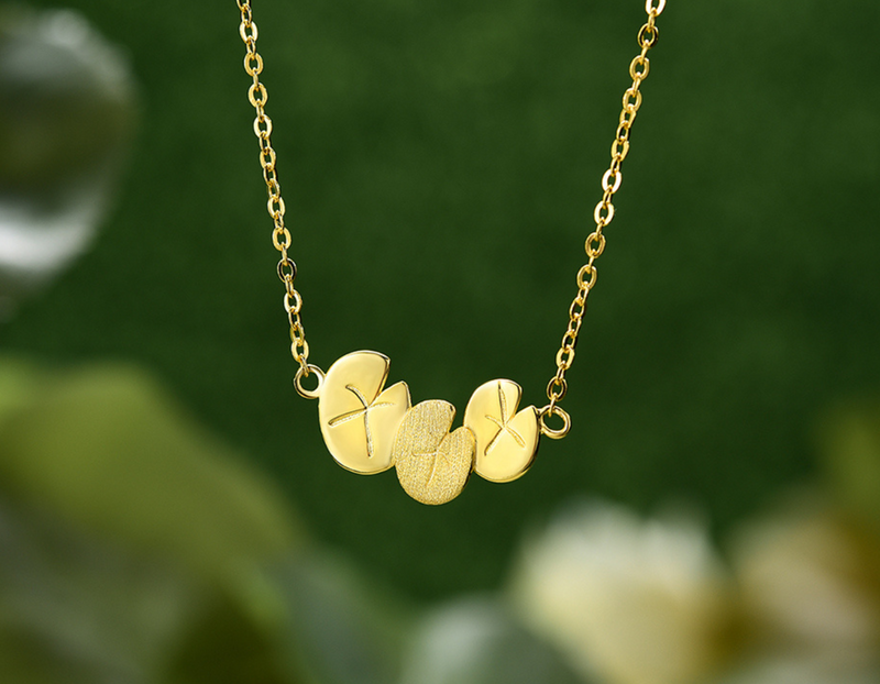 Water Lily Flower Necklace
