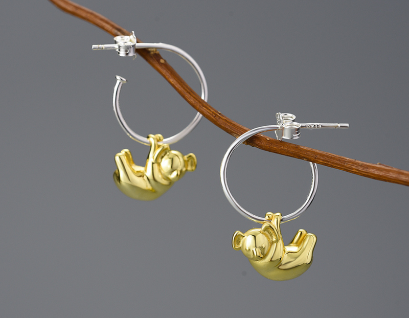 Koala Hoop Earrings