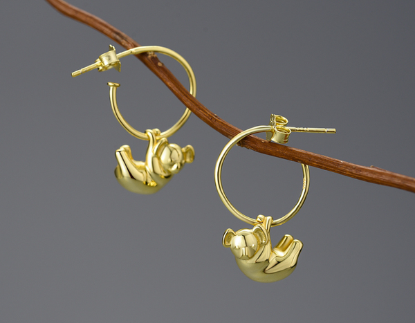 Koala Hoop Earrings