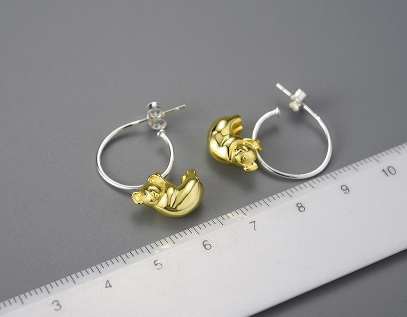 Koala Hoop Earrings