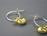 Koala Hoop Earrings