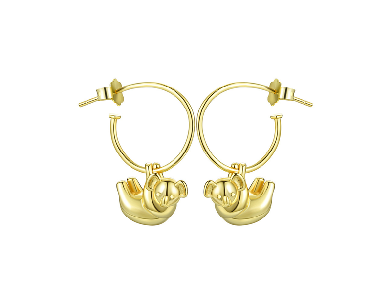 Koala Hoop Earrings