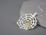 Spider and Web Pendant