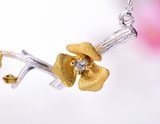 Plum Blossom Flower Necklace