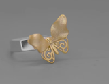 Vintage Hollowed-out Butterfly Ring