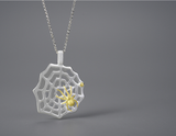 Spider and Web Pendant
