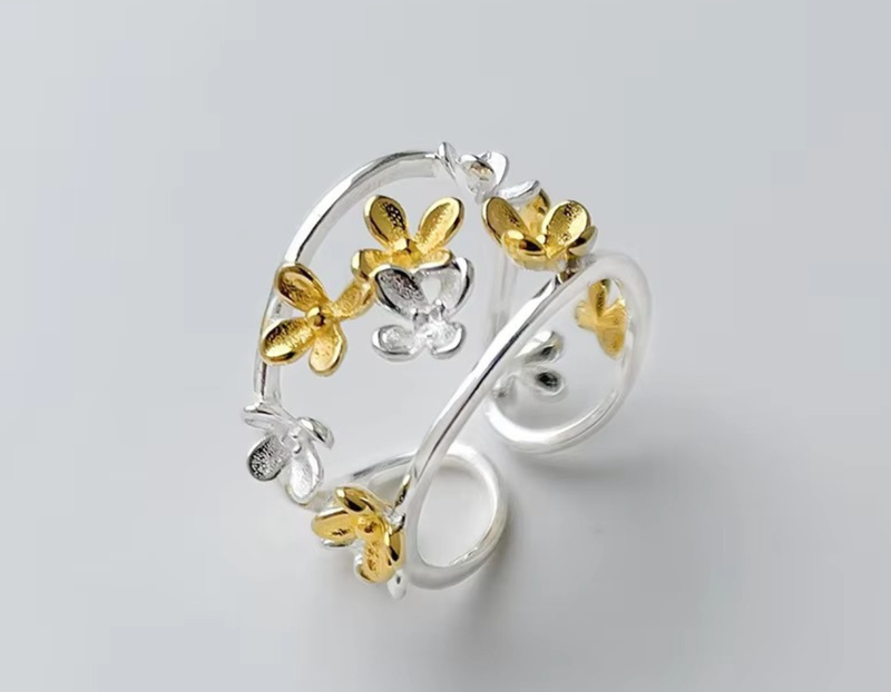 Falling Fragrans Flower Ring