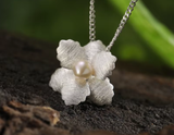 Delicate Begonia Flower Pendant