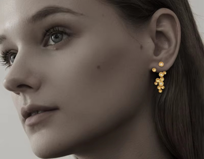 Starry Sky Dangle Earrings